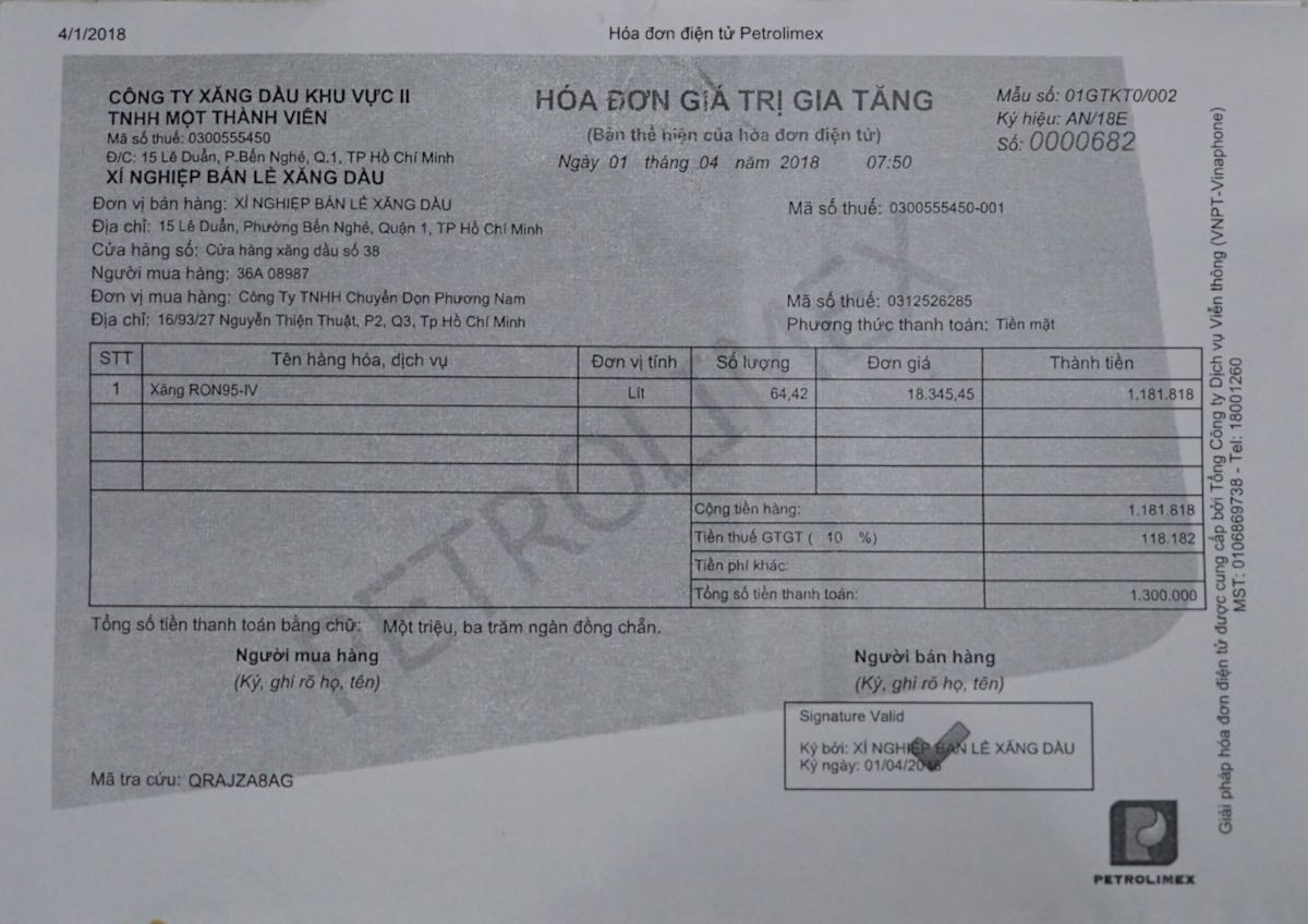 Petrolimex Sai Gon Go Live Thanh Cong Hoa đơn điện Tử Cong Ty Xăng Dầu Khu Vực Ii Petrolimex Saigon