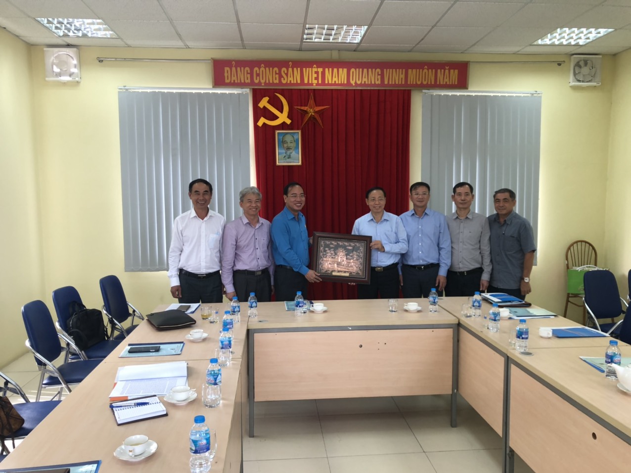 Chủ tịch Công đoàn Công Thương Việt Nam Trần Quang Huy tại buổi làm việc